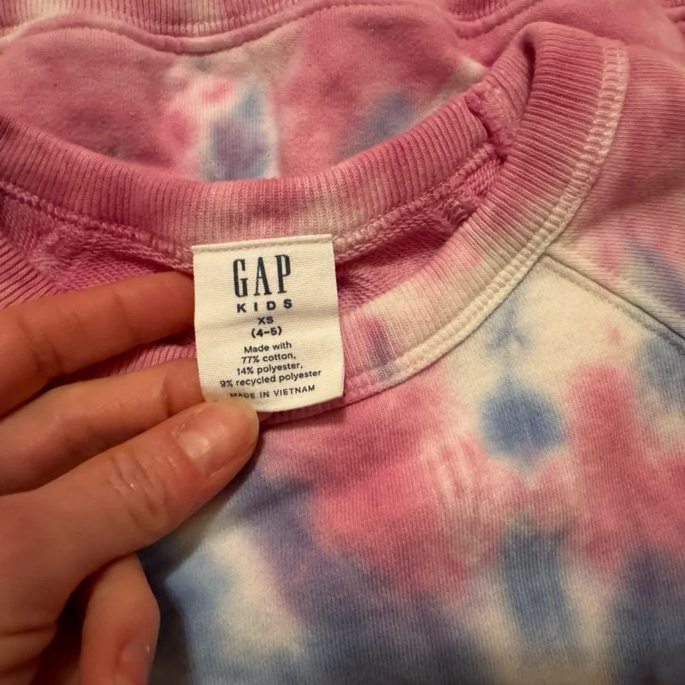 5/$25 GAP little girls tie dye sweatshirt dress / beach coverup, size 4-5